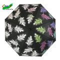 cadre 3 parapluie pliant en tissu pongé à changement de couleur magique